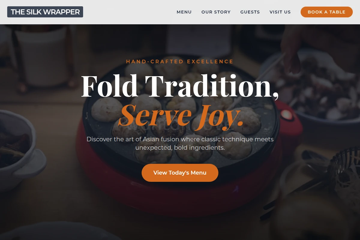 Savory Asian Fusion Food