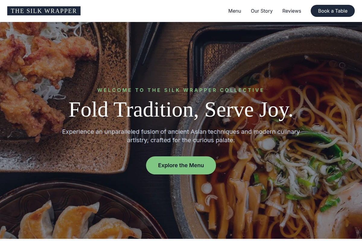 Gold Asian Fusion Food